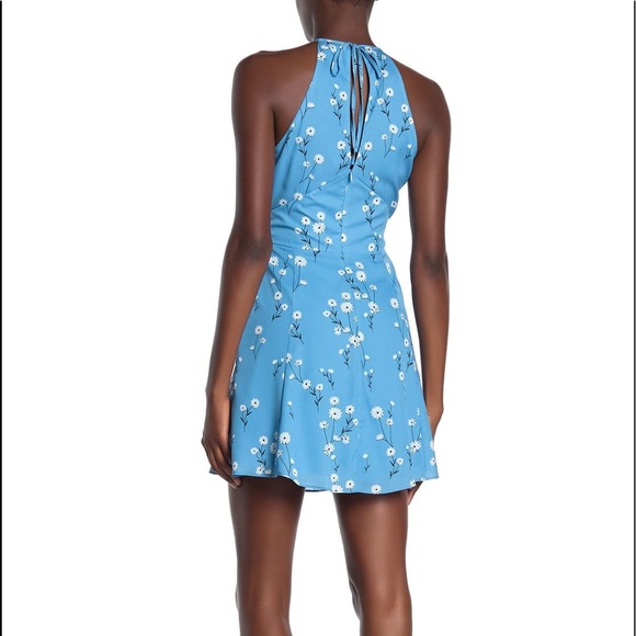 New Parker Floral Mini Halter Dress - Picture 4 of 4